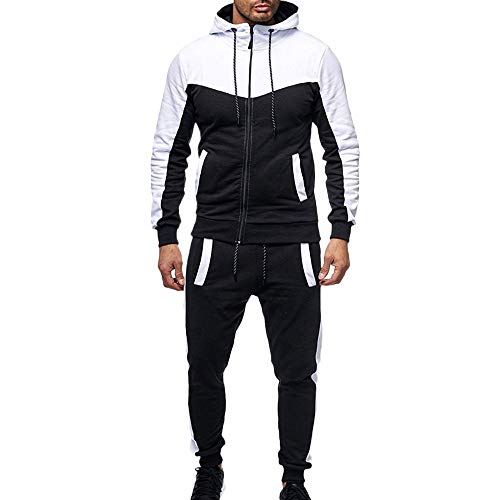 CICIYONER Trainingsanzug Herren Jogginganzug Muscle Sweatshirt + Hosen Sport Tarnung Tankshirt Sets Sportkleidung Männer Fitness Bodybuilding M-XXXL von CICIYONER