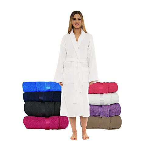 CICK Frottee-Morgenmantel, 100 % ägyptische Baumwolle, Damen und Herren, Bademantel, Spa, Badetuch, weiß, 50 CICK Frottee-Morgenmantel, 100 % ägyptische Baumwolle, Damen und Herren, Bademantel, Spa, Badetuch, weiß, 50 von CICK