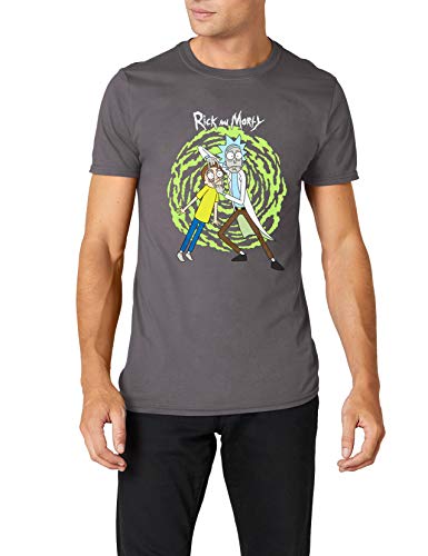 CID Herren Vd-Pe15313T T-Shirt, grau, Large von Rick and Morty