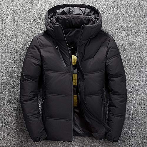 CIDCIJN Daunenjacke Für Herren - Winter Daunenjacke Herren Weiße Ente Daunen Parkas Herren Dick Warm Schnee Parka Jacke Mantel Windjacke Kapuze Parkas Größe M-4Xl,Schwarz,3Xl von CIDCIJN