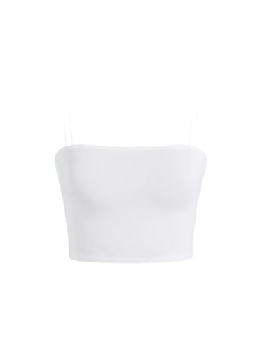 CIDER Solid Basic Crop Top, Weiss/opulenter Garten, Klein CIDER Solid Basic Crop Top, Weiss/opulenter Garten, Klein von CIDER
