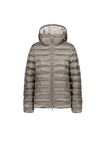 CIESSE PIUMINI BENJA Damen 800FP Light Down Hoody Jacket with Pence 213CFWJ02504 N1C10D, Silber Perlglanz/Weiß glänzend von CIESSE PIUMINI