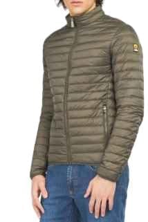 CIESSE PIUMINI Daunenjacke Modell Jason winddicht leichte Stehkragen gerade Linie, militär-grün, 56 von CIESSE PIUMINI