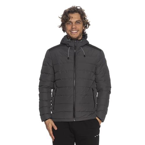 ciesse piumini Daunenjacke für Herren, Modell Stevenson mit Kapuze Anthrazit, Grau / Schwarz, 46 von CIESSE PIUMINI