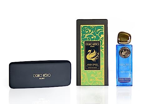 Eau de Parfum ARABA FENICE Cigno Nero Milano. Eau de Parfum für Damen und Herren 50 ml. Duftnoten: Blumig – Fruchtig – Grün. Elite Unisex-Düfte von CIGNO NERO