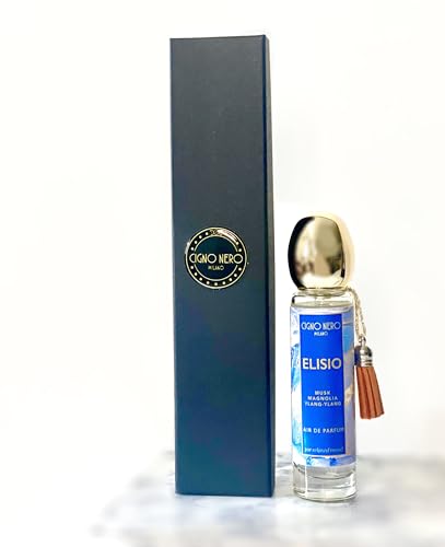 Cigno Nero Milano ELISIO – Eau de Parfum 30 ml – Damenparfüm – Frischer Blumenduft – Magnolie Ylang Ylang Gardenie von CIGNO NERO