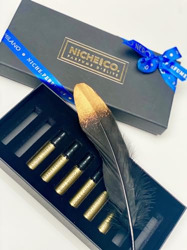 Eau de Parfum DISCOVERY KIT Cigno Nero Milano. 6 Ampullen mit je 2 ml Parfümextrakten. Eau de Parfum für Damen und Herren. Elite Unisex-Düfte. von CIGNO NERO
