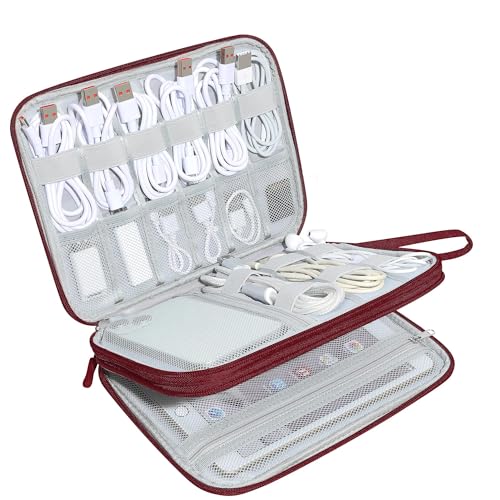 CILLA Elektronik-Organizer für Reisen, Reisekabel-Organizer, kompakte Tasche für Elektronik-Zubehör für Kabel, Kabel, Ladegerät, Telefon CILLA Elektronik-Organizer für Reisen, Reisekabel-Organizer, kompakte Tasche für Elektronik-Zubehör für Kabel, Kabel, Ladegerät, Telefon von CILLA