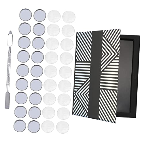 1 Satz Make-up-lidschatten-box Kosmetik Reisen Edelstahl Eisenplatte von CIMAXIC