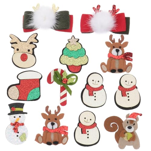 13 Stück Weihnachts Haarschmuck Für Kinder Feine Textur Langlebige Material Diy Kopfschmuck-dekoration von CIMAXIC