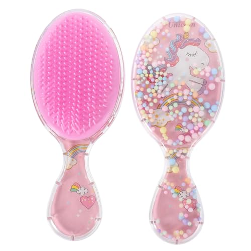 2St Kamm pinsel für kinder hairbrush reise haarbürste Tiefenmassagegerät für die Kopfhaut Kämme Babyhaarbürste kleine Haarbürste Entwirrende Haarbürste Mädchen Massagebürste reisen von CIMAXIC