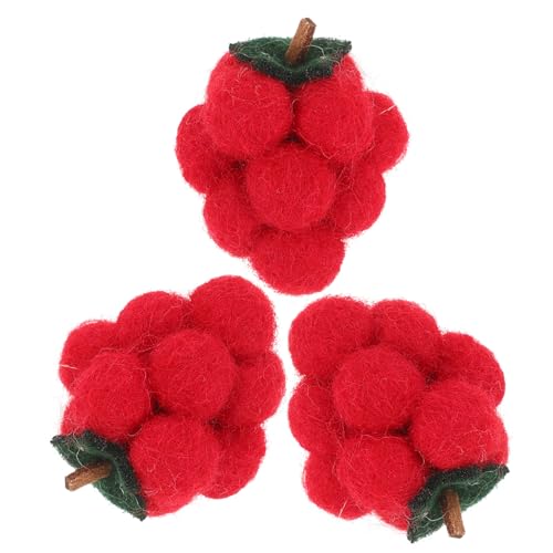 CIMAXIC 3stücke Filz Handwerk Entzückende Haarnadel Machen Cartoon Haar Clip Zubehör Filz Pochiert Für Diy von CIMAXIC