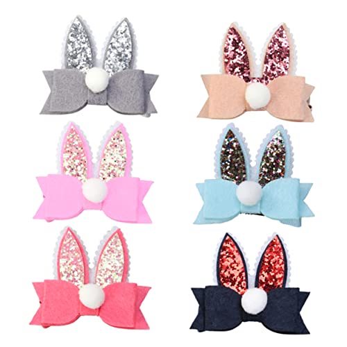 1 Paar Haarnadeln Mit Schleife Vliesstoff Hasenohr Für Kinder Und Babys Mädchen von CIMAXIC