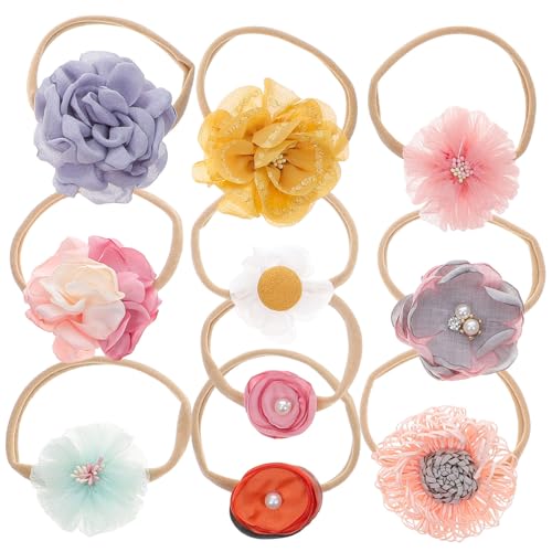 Blumendekoratives Stirnband Für Jungen Und Mädchen Baby-kopfbedeckung 10 Muster Für Babys von CIMAXIC