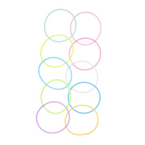 CIMAXIC 10 Stück Teiliges Bunte Silikonarmbänder Leuchtend im Dunkeln Farbige Jelly Wristbands Langlebig Farbecht Vielseitig für Party Sport und Alltag Modische Armbänder für Erwachsene von CIMAXIC