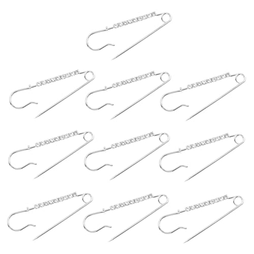 CIMAXIC 10 Stück Teiliges Strass Broschen Weißer Brustpin Eleganter Schmuck für Pullover Kleidung Anstecknadel Modisch Vielseitig für Partys Alltag CIMAXIC 10 Stück Teiliges Strass Broschen Weißer Brustpin Eleganter Schmuck für Pullover Kleidung Anstecknadel Modisch Vielseitig für Partys Alltag von CIMAXIC