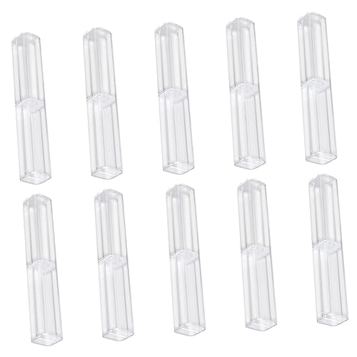 CIMAXIC Rechteckiges Federmäppchen Aus Kunststoff Transparente Stifteetuis Als Aufbewahrungsbox Für Bleistifte Und Kugelschreiber von CIMAXIC
