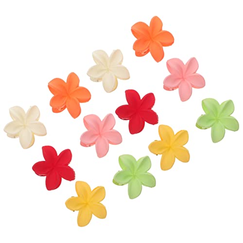 12St Frangipani Haars pange Haarspangen für Damen Haarspangen für dickes Haar süße Haarspangen Hawaii-Partyblumen Blumenkopfschmuck für Haarspange Krallenclip Mittel von CIMAXIC