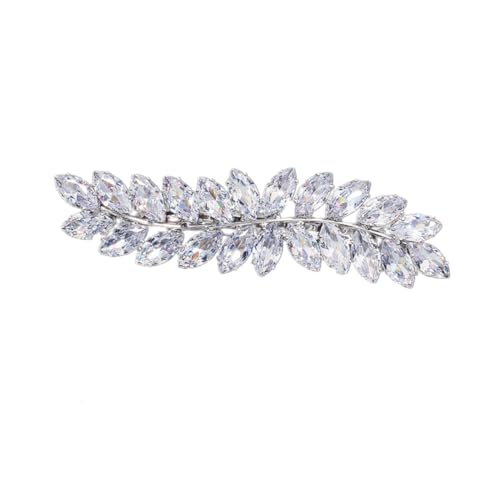 1stk Halbe Haarspange Strass Haar Clips Alligator-haarspange Haarspangen Aus Brautblättern Stylische Haarnadel Diamanthaar Kristall Haar Barrettes Zirkon Kamm Strasssteine Mädchen von CIMAXIC