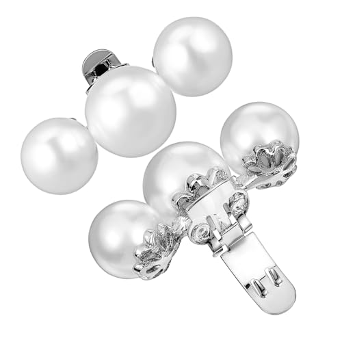 CIMAXIC 2 Stück Abnehmbare Damenschuh Clips mit Künstlichen Perlen Dekorative Schuhschnallen für High Heels Hochzeit und Party Teiliges Sichere Schuhschäden Vielseitig Einsetzbar von CIMAXIC