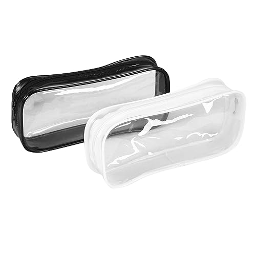 CIMAXIC 2 Stück Bleistiftbeutel PVC-aufbewahrungskoffer Für Schreibwaren Ästhetische Bleistiftbeutel Für Jungen Mädchen Und Studenten von CIMAXIC