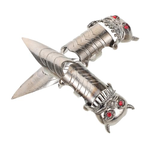 CIMAXIC 2 Stück Teiliges Punk Full Finger Ringset Retro Gothic Eulen Krallenringe aus Metall Kratzfest Robust für Rockpartys Cosplay Bühnenauftritte Auffälliges Statement Accessoire von CIMAXIC