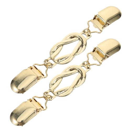 CIMAXIC 2 Stück Vintage Cardigan Collar Holders Retro Broschen Clips aus Langlebiger Legierung für Damen Strickjacke Verschlüsse und Schal Clips mit Elegantem Retro-Stil von CIMAXIC