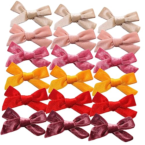 24st Schleife Haarnadel Haarspangen Für Frauen Haarspange Für Kinder Haarspangen Mit Schleife Für Mädchen Clips Für Haarschleifen Stoffclip Fräulein Flanell Herbst Und Winter von CIMAXIC