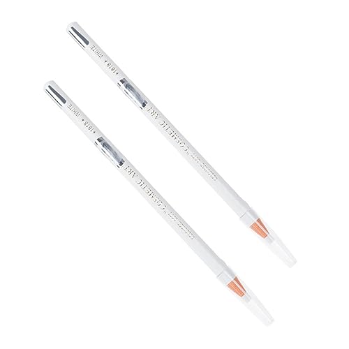 2st Augenbrauenstift Highlighter-make-up-stift Seidenraupenstift Textmarker Eyeliner-stift Selbstklebender Eyeliner-klebestift Augenbrauen Tätowieren Suite Mädchen Weiß Doppelkopf von CIMAXIC