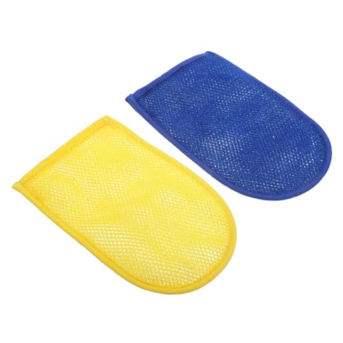 2St Badetuch -Peeling-Handschuh Körperpeeling-Handschuhe exfoliating glove exfoliate gloves Mikrofasertücher Damen Handschuhe Peeling-Körperwäscher-Handschuh Duschhandschuh von CIMAXIC