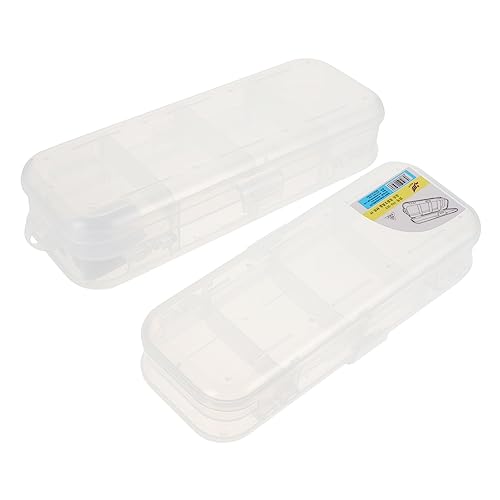 CIMAXIC 2stücke Transparente Schreibwarenbox Mit Schlüsselbox Für Stiftehalter Praktische Aufbewahrungsboxen Als Federmäppchen Für Schüler von CIMAXIC