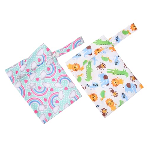 CIMAXIC 2St wasserdichte Wickeltasche Diaper Bag wc Serviettenverschlüsse hängende Windeln Abs Windelaufbewahrungstaschen für Kinderzimmer Aufbewahrungstaschen für Windelwindeln von CIMAXIC