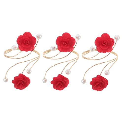 CIMAXIC 3 Stück Gold Arm Cuff für Damen Verstellbare Metall Armspangen mit Filigranem Floralem Cut out Design Leichter Atmungsaktiver Armschmuck für Oberarm für Alltag und Formelle Anlässe von CIMAXIC