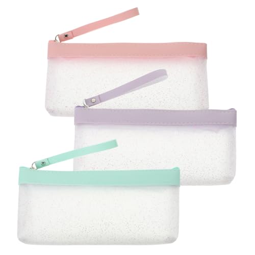 CIMAXIC 3 Stück Mäppchen Lagerung Bleistift Make -up -Bürstenbeutel süßes stationäres tragbare Schreibwarentasche briefpapier Set schreibwaren Set tragbare Stifttasche Stiftorganisator TPU CIMAXIC 3 Stück Mäppchen Lagerung Bleistift Make -up -Bürstenbeutel süßes stationäres tragbare Schreibwarentasche briefpapier Set schreibwaren Set tragbare Stifttasche Stiftorganisator TPU von CIMAXIC