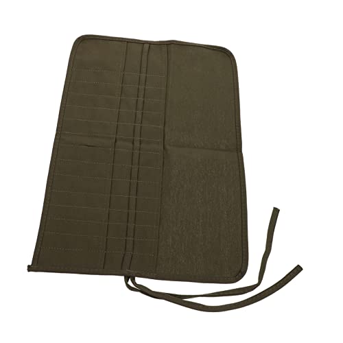 CIMAXIC Pinseletui Künstler Bleistiftrolle 30 Fächer Canvas Pinselhalter für Kunst und Bürobedarf von CIMAXIC