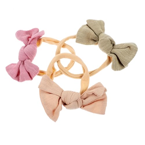 3st Baby-stirnband Haarschmuck Haargummi Baby Stirnbänder Haarband Baby Kopfschmuck Schleifen-stirnband Für Baby Chiffon Kleinkind Krawatte Kopfbedeckung von CIMAXIC