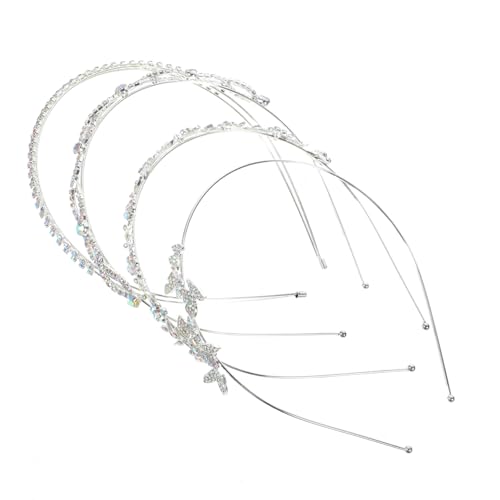 4 Stück Stirnband Hochzeit-stirnbänder Mit Strasssteinen Bling-stirnbänder Für Frauen Strass-kopfschmuck Für Die Hochzeit Stirnbänder Für Damen Haarschmuck Gesamt Blitz Fräulein von CIMAXIC