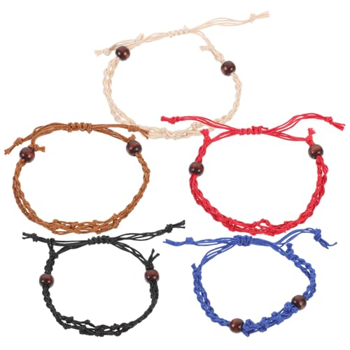 CIMAXIC 5stücke Kristallkäfigarmband Leeres Gewebtes Armband Dekoratives Verstellbares Seilarmband Für Frauen Geflochtenes Netzkristallhalterarmband von CIMAXIC