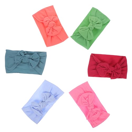 6 Stk baby stirnband Stirnbänder für Nylon-Haarbänder baby stirnbänder Haargummi Haarband Baby elastisches Stirnband elastisches Stirnband für Babys Elastizität von CIMAXIC