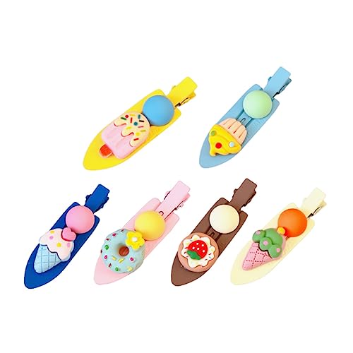 CIMAXIC 6 Stück Donut Hair Prise Clips Form Alligator Ente Mädchen Haarschmuck Metallhaarklammern Haarspangen Für Frauen Haarzubehör Cartoon-haarnadel Süße Haarspangen Plastik CIMAXIC 6 Stück Donut Hair Prise Clips Form Alligator Ente Mädchen Haarschmuck Metallhaarklammern Haarspangen Für Frauen Haarzubehör Cartoon-haarnadel Süße Haarspangen Plastik von CIMAXIC