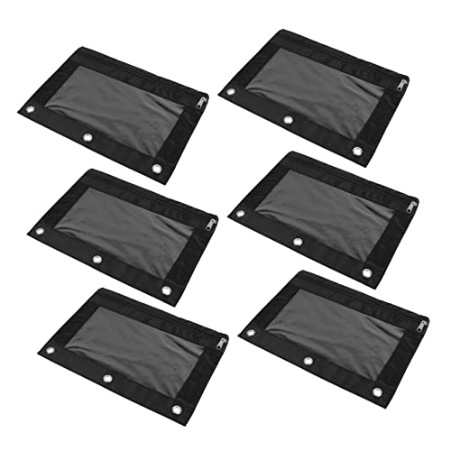 CIMAXIC Durchsichtige Stiftebeutel Mit Reißverschluss Oxford Aufbewahrungstaschen Transparente Schreibwarentaschen Für Büro von CIMAXIC