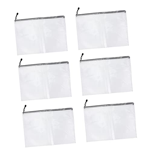 CIMAXIC PVC-dokumententasche 6-teiliges Federmäppchen Schreibwarenetui Stifttasche Für Schule Und Reisen von CIMAXIC