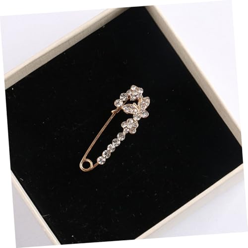 CIMAXIC 8 Stück Teiliges Strassbroschen Dekorative Sicherheitsnadeln für Kleidung Modische Anstecknadeln für Pullover Mäntel Schals und Taschen Elegante Langlebige Pins Vielseitig von CIMAXIC