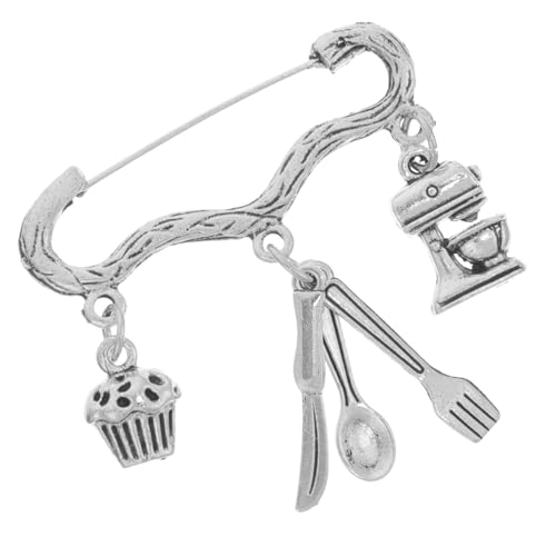 CIMAXIC Backbrosche für Damen Anstecknadel mit Bäckermotiv Dekorative Küchenbrosche Vielseitig als Brosche oder Hängedekoration Perfektes für Backliebhaber und Geburtstage von CIMAXIC