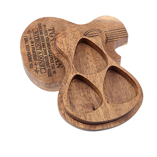 CIMAXIC Holz Plektrum-etui Plektrum-Organizer Kasten Aufbewahrungsbehälter Für Gitarrenplektren Schützt Vor Wasser von CIMAXIC