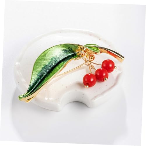 CIMAXIC Brosche Obst Design mit Funkelnden Strasssteinen Kreativer Schmuck Anstecker für Damen und Mädchen Modisches Accessoire für Hochzeit Geburtstag und Festliche Anlässe von CIMAXIC