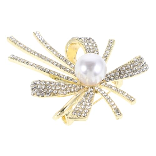 CIMAXIC Brosche mit Perlenakzenten für Frauen Funktionspin mit Glitzer Perfektes Accessoire für Hochzeiten Partys und Besondere Anlässe Anstecknadel für Kleider und Taschen Verarbeitet von CIMAXIC