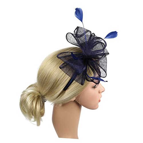 CIMAXIC Fascinator Braut Derby-Mützen für Damen 2022 haarschmuck für damen haarzubehör für damen Kleiderhüte für Damen damenhüte Frauen Haarreifen frauen stirnband Mini Kopfbedeckung Kranz von CIMAXIC