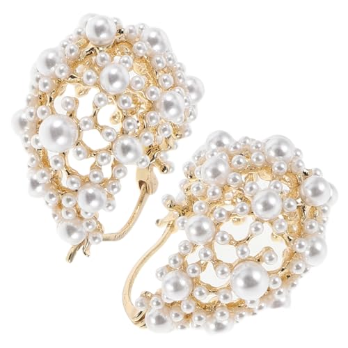 CIMAXIC French Style Ohrstecker mit Perlen Leichte Geometrische Hollow Out Ohrringe Vintage Schmuckstücke für Hochzeiten und Besondere Anlässe von CIMAXIC