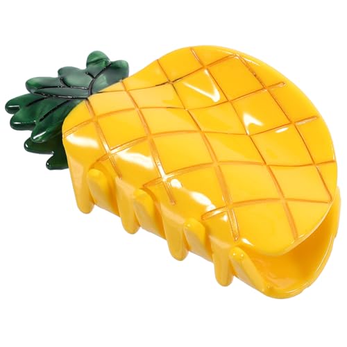 Ananas-haarspange Pferdeschwanzhalter-klauenclip Haarspange Für Frauen Ananas-klauenclip Für Frauen Frucht-haarspange Ananas-haarklammer Essigsäure Haare Hoch Erdbeere Fräulein von CIMAXIC